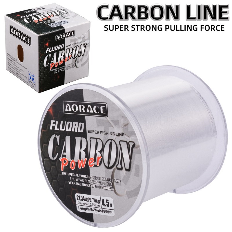 Copolymer Line - 500M Fluorocarbon Fishing Line Imported Carbon