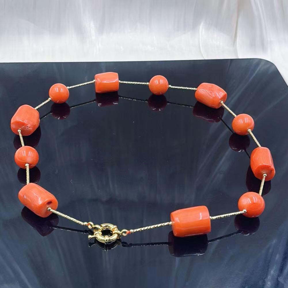 12-16mm Orange Women Vintage   - Freshwater Line 评论和价格